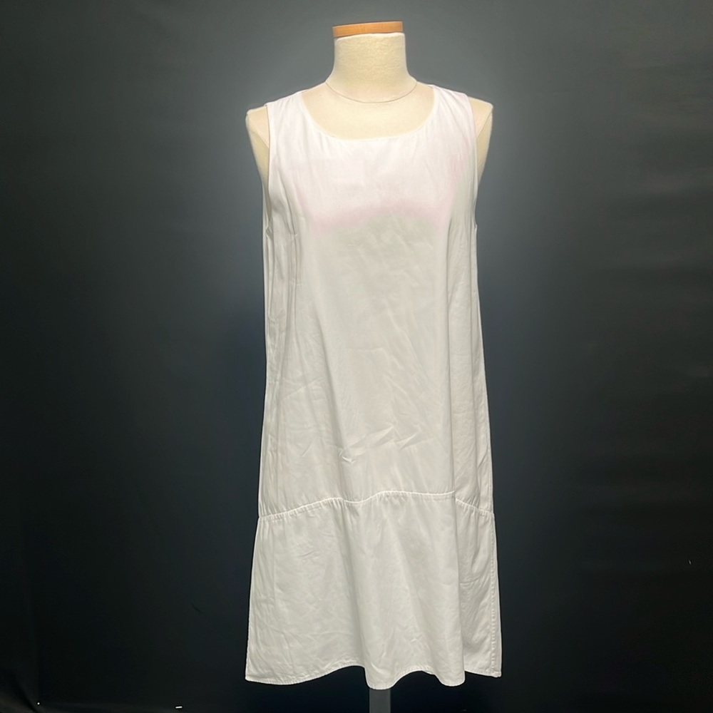 UTERQUE WHITE DRESS SLEEVELESS